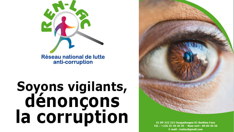 SOYONS VIGILANTS, DÉNONÇONS LA CORRUPTION
